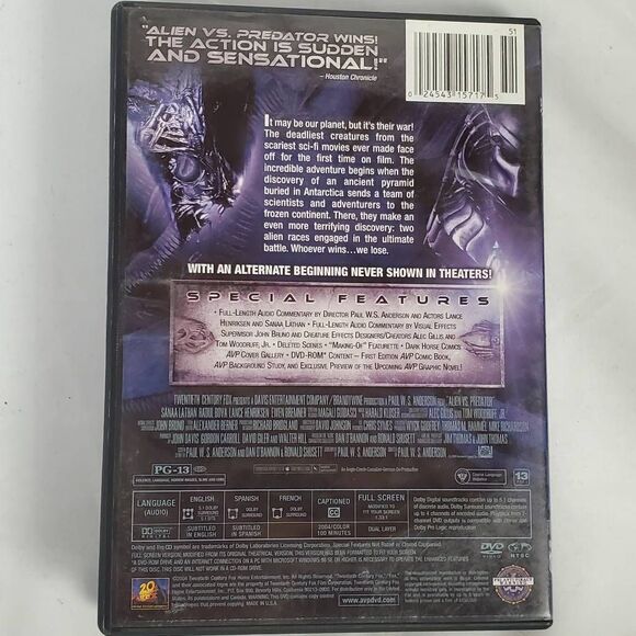AVP: Alien vs. Predator (Fullscreen DVD) - Picture 5 of 5